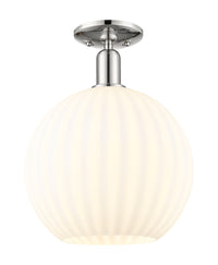 Arcadia Semi-Flush Mount Brushed Satin Nickel
