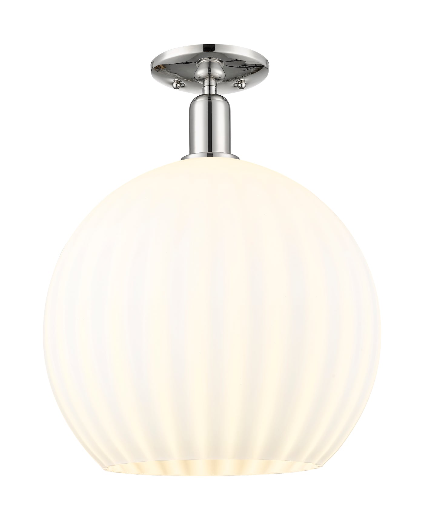 Arcadia Semi-Flush Mount Brushed Satin Nickel