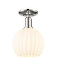Arcadia Semi-Flush Mount Brushed Satin Nickel