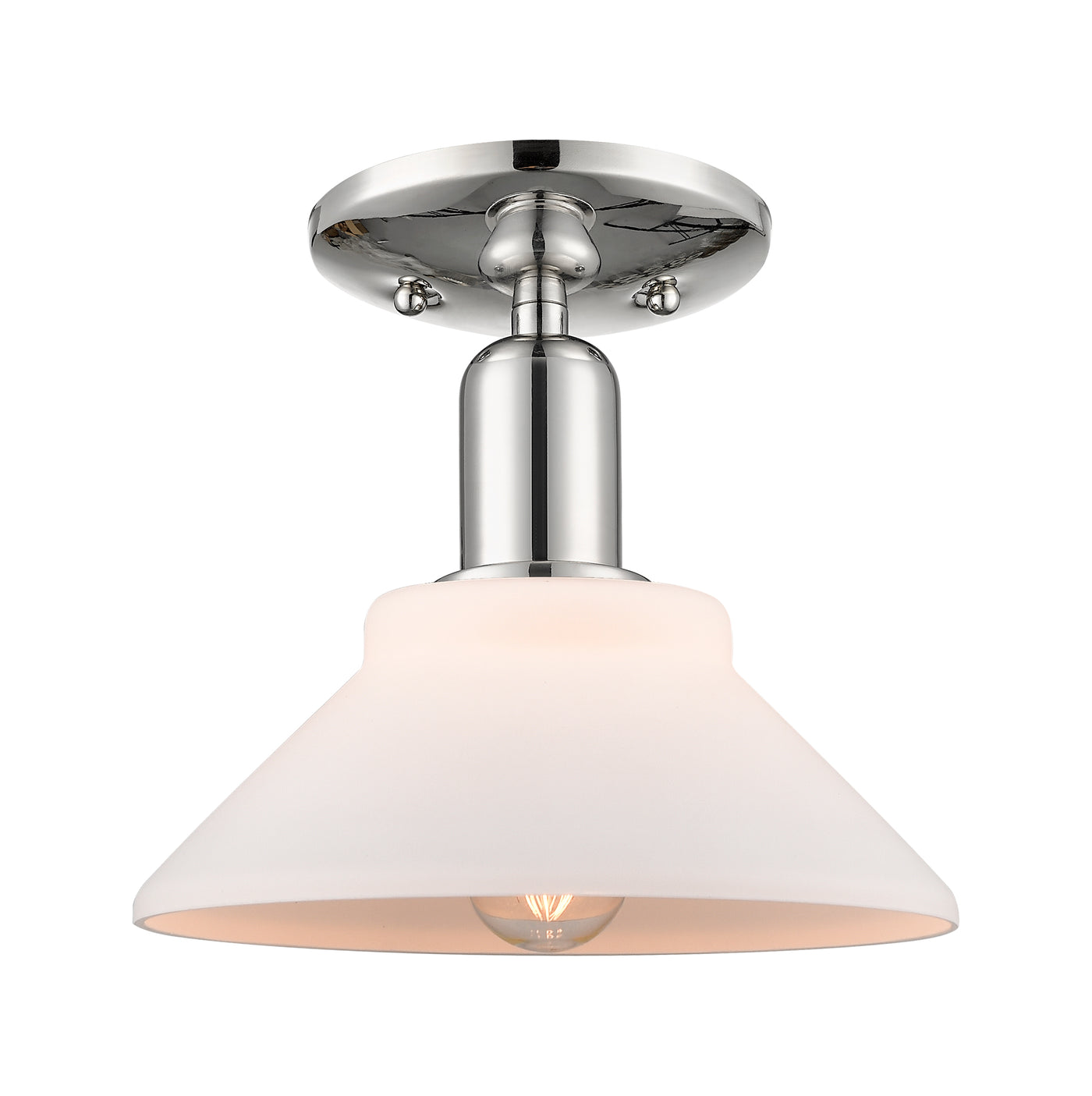Arcadia Semi-Flush Mount Brushed Satin Nickel