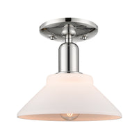 Arcadia Semi-Flush Mount Brushed Satin Nickel