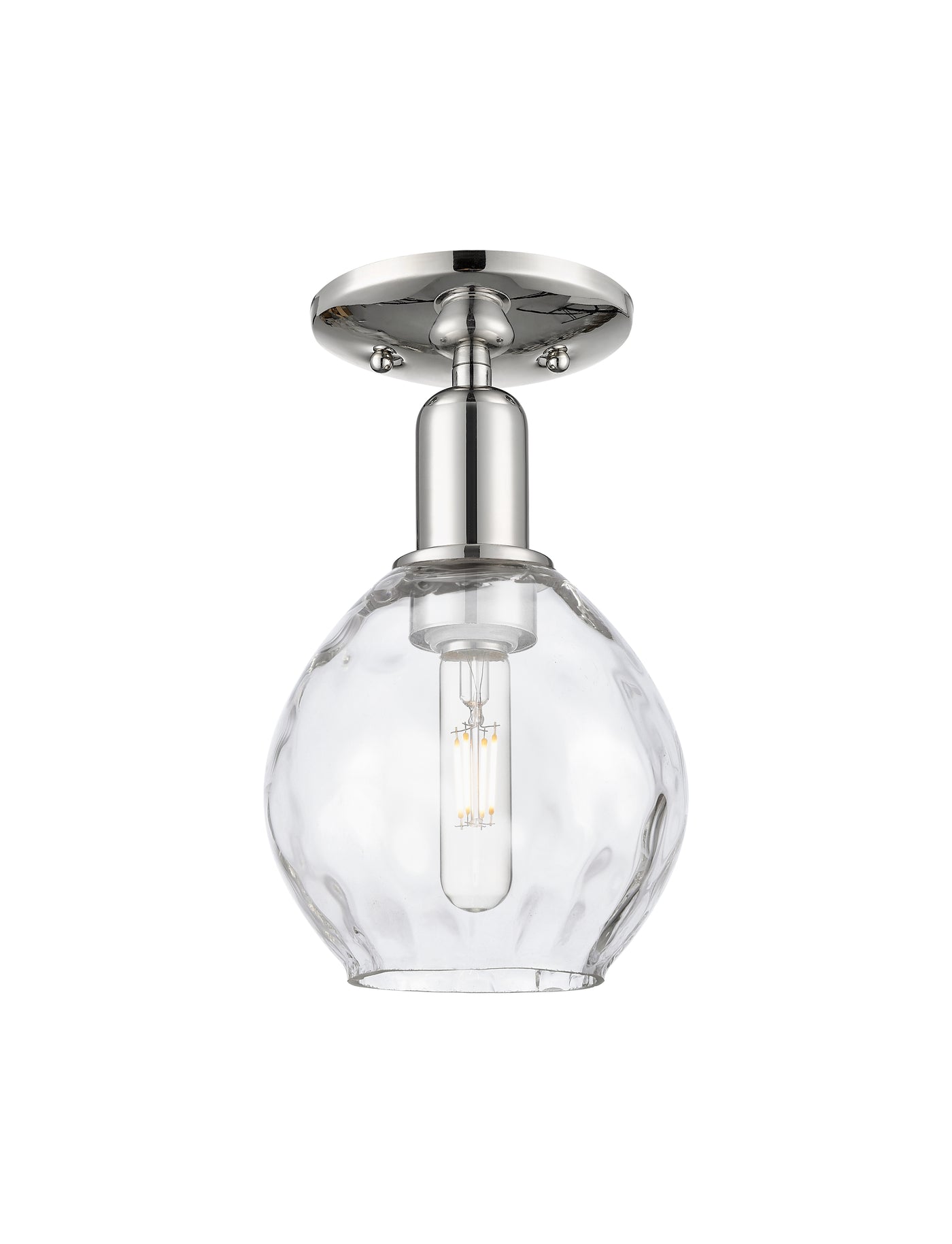 Arcadia Semi-Flush Mount Brushed Satin Nickel