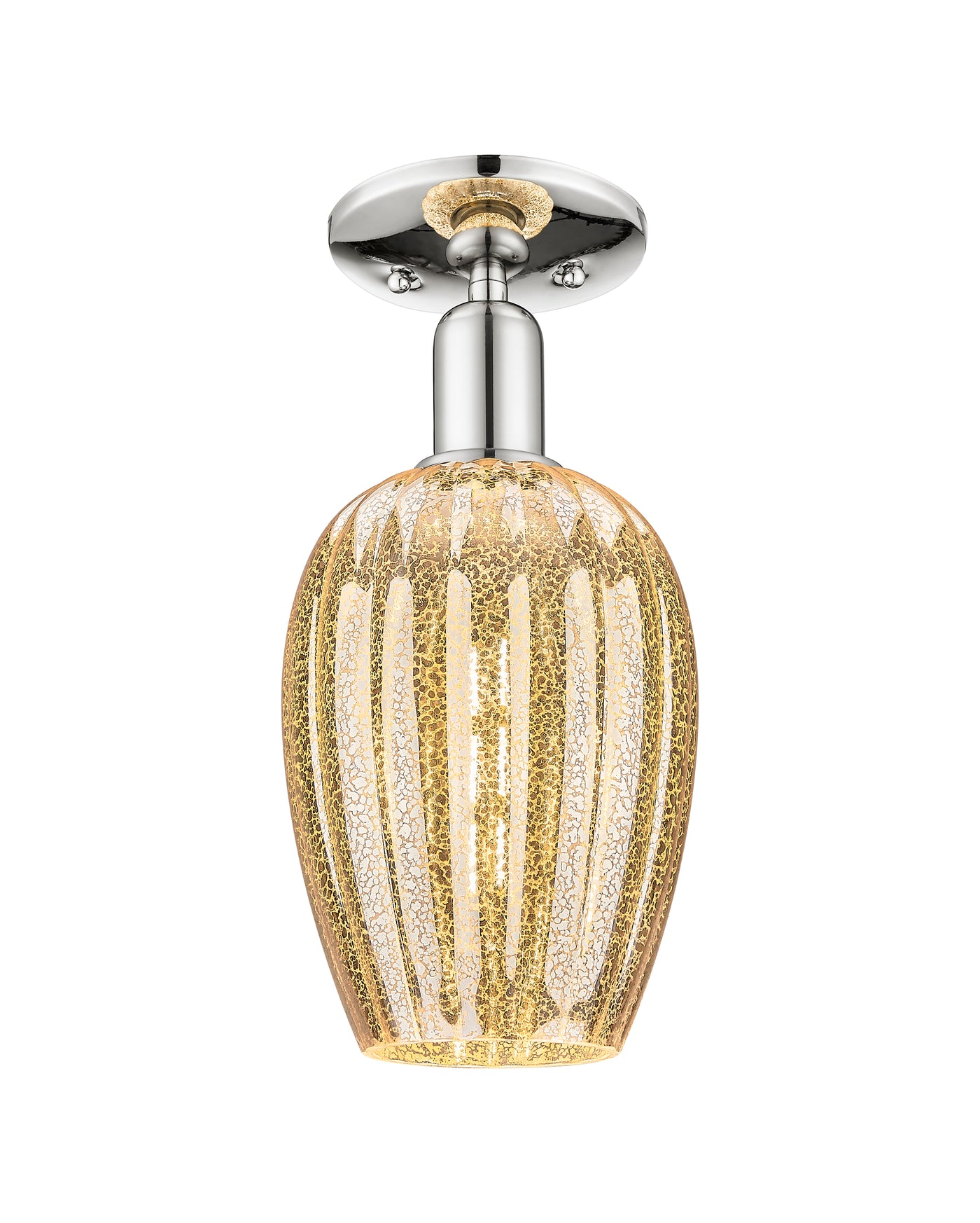 Arcadia Semi-Flush Mount Brushed Satin Nickel