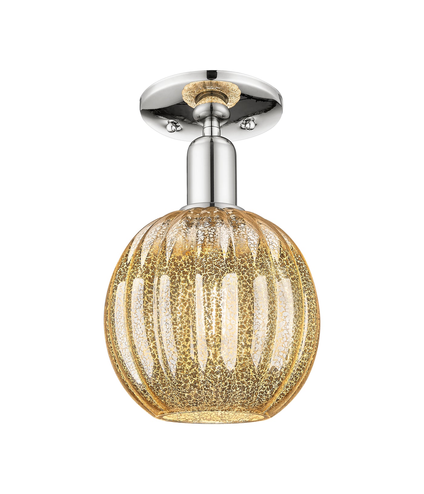 Arcadia Semi-Flush Mount Brushed Satin Nickel