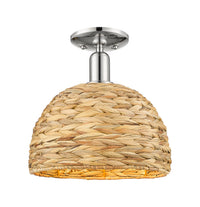 Arcadia Semi-Flush Mount Brushed Satin Nickel