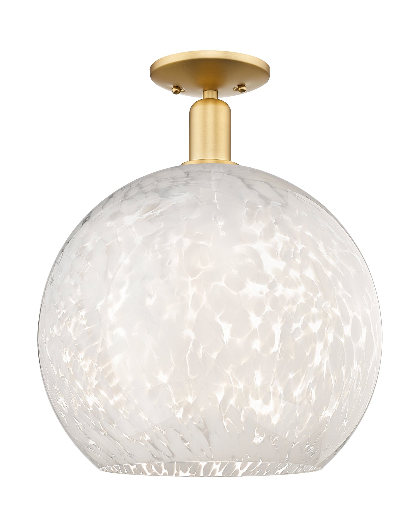 Arcadia Semi-Flush Mount Brushed Satin Nickel