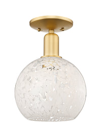 Arcadia Semi-Flush Mount Brushed Satin Nickel
