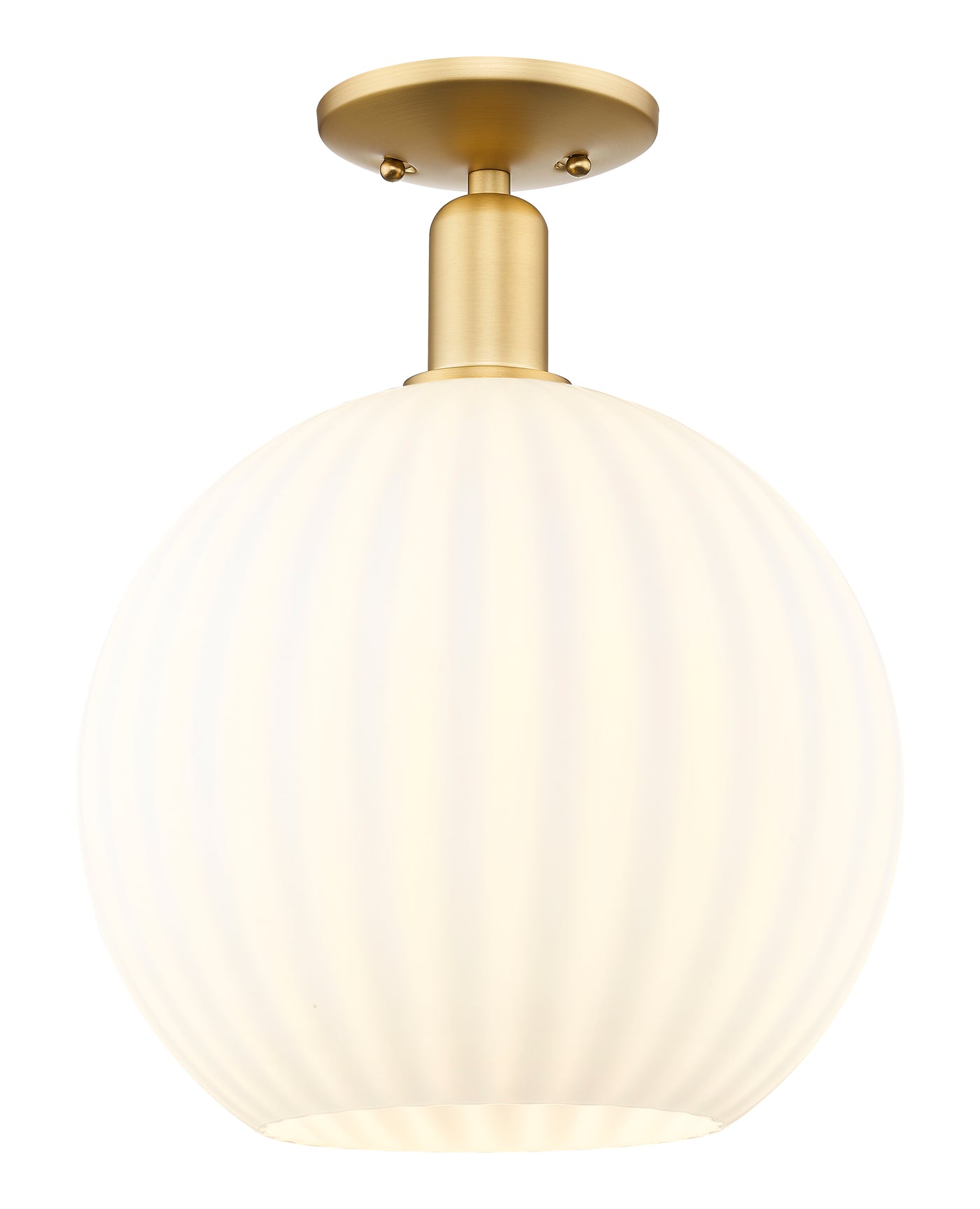 Arcadia Semi-Flush Mount Brushed Satin Nickel