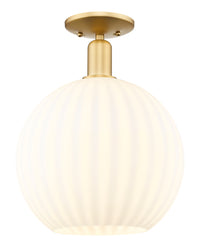 Arcadia Semi-Flush Mount Brushed Satin Nickel