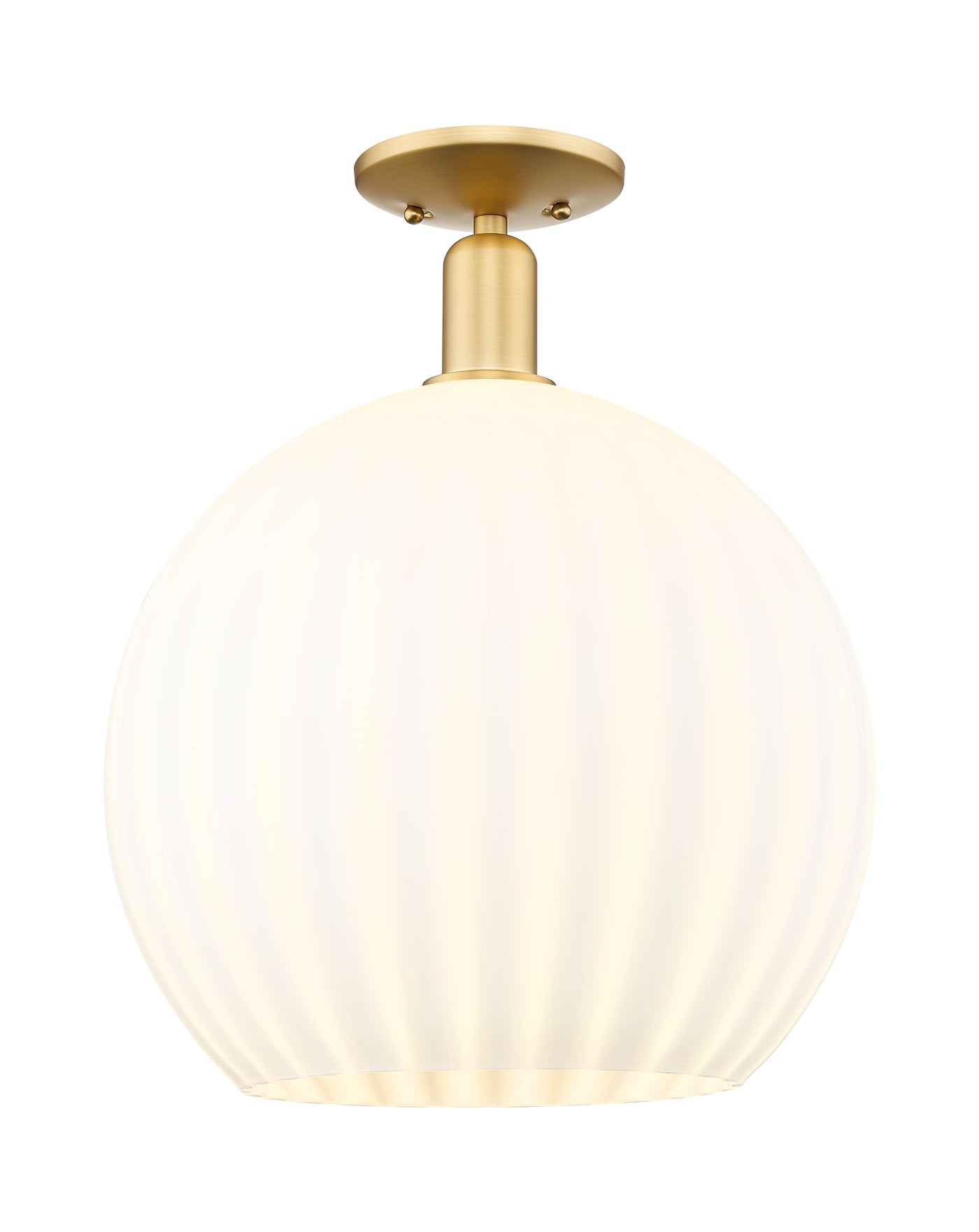 Arcadia Semi-Flush Mount Brushed Satin Nickel