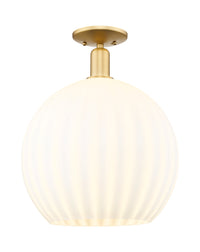 Arcadia Semi-Flush Mount Brushed Satin Nickel