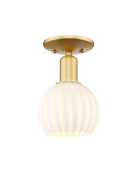 Arcadia Semi-Flush Mount Brushed Satin Nickel