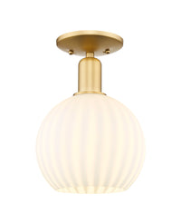 Arcadia Semi-Flush Mount Brushed Satin Nickel