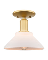 Arcadia Semi-Flush Mount Brushed Satin Nickel