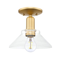 Arcadia Semi-Flush Mount Brushed Satin Nickel