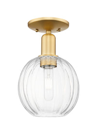 Arcadia Semi-Flush Mount Brushed Satin Nickel