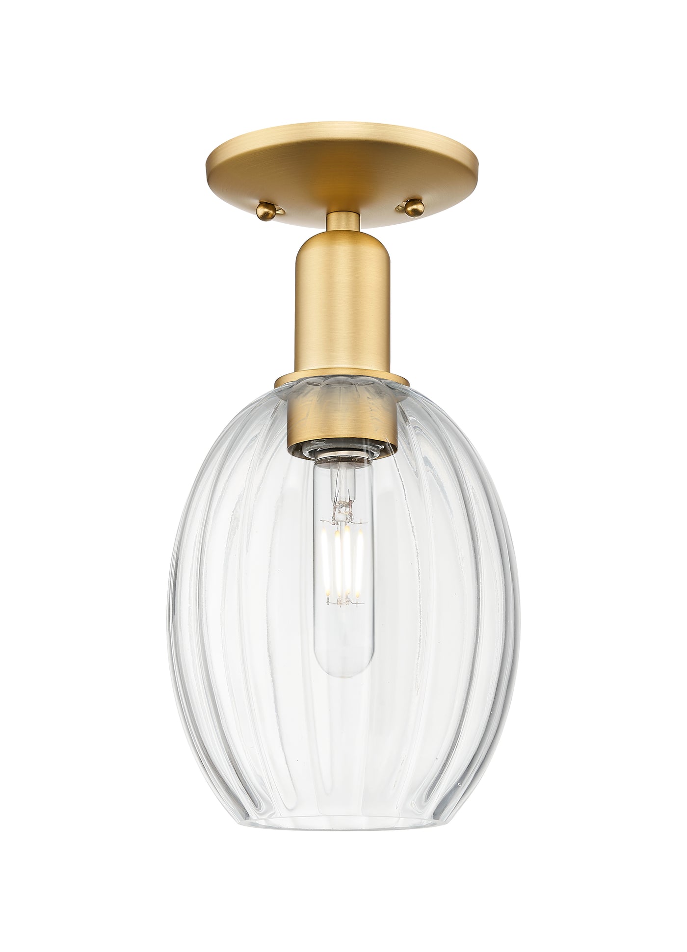 Arcadia Semi-Flush Mount Brushed Nickel