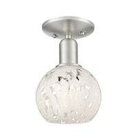 Arcadia Semi-Flush Mount Brushed Satin Nickel