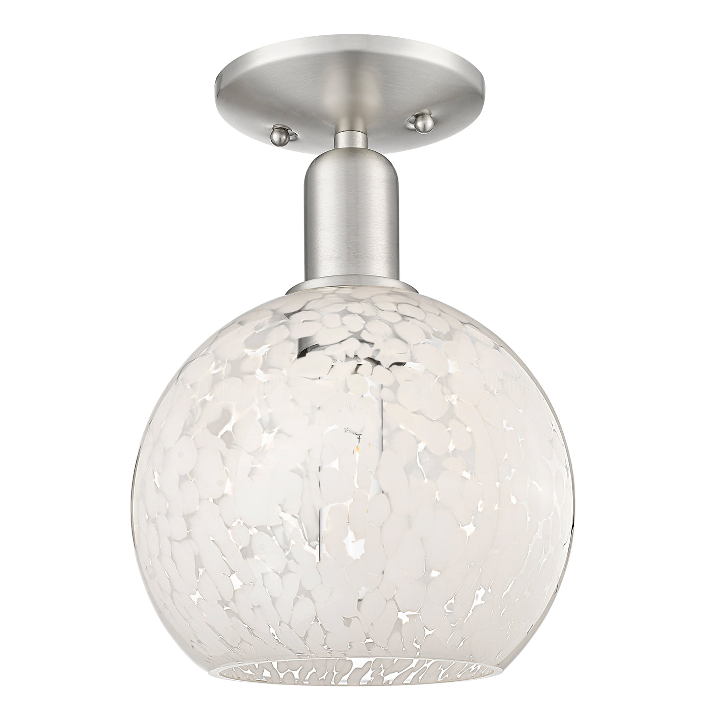 Arcadia Semi-Flush Mount Brushed Satin Nickel