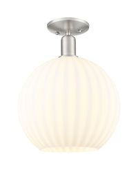 Arcadia Semi-Flush Mount Brushed Satin Nickel