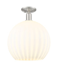 Arcadia Semi-Flush Mount Brushed Satin Nickel