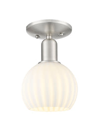 Arcadia Semi-Flush Mount Brushed Satin Nickel