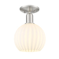 Arcadia Semi-Flush Mount Brushed Satin Nickel