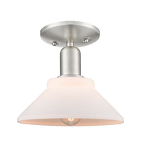 Arcadia Semi-Flush Mount Brushed Satin Nickel