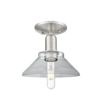 Arcadia Semi-Flush Mount Brushed Satin Nickel