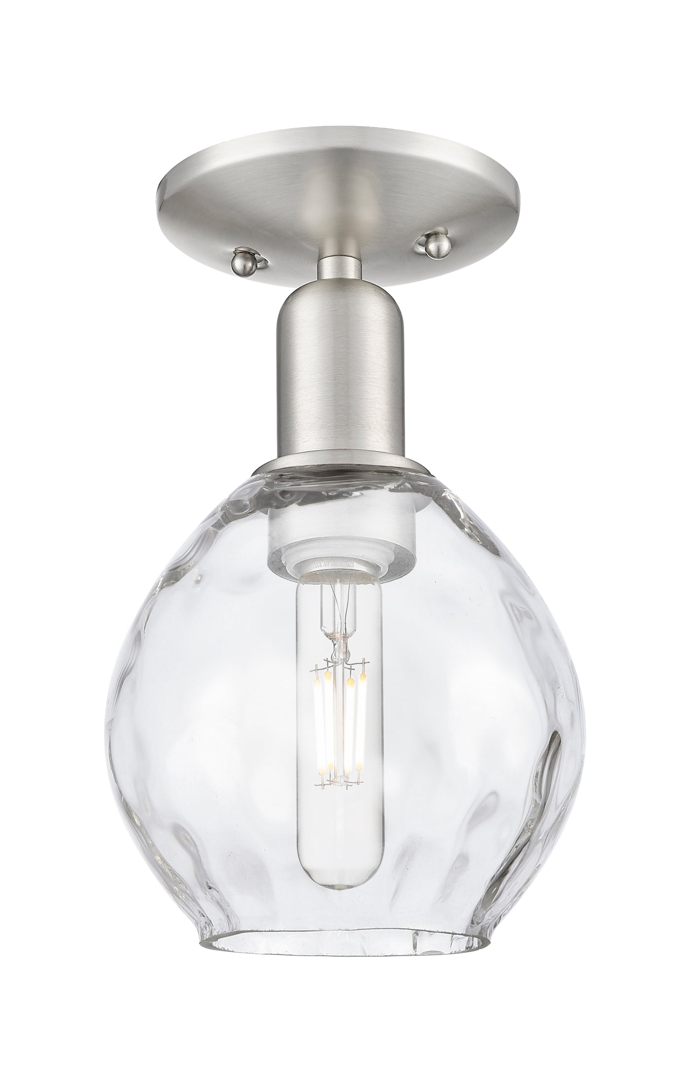 Arcadia Semi-Flush Mount Brushed Satin Nickel