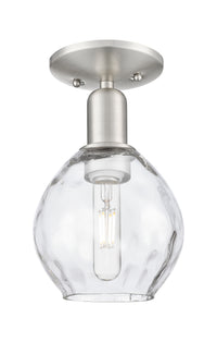 Arcadia Semi-Flush Mount Brushed Satin Nickel