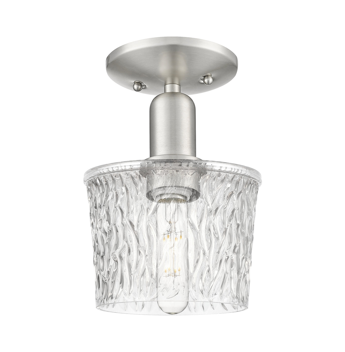 Arcadia Semi-Flush Mount Brushed Nickel