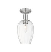 Arcadia Semi-Flush Mount Brushed Satin Nickel