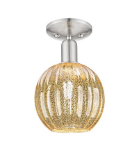 Arcadia Semi-Flush Mount Brushed Satin Nickel