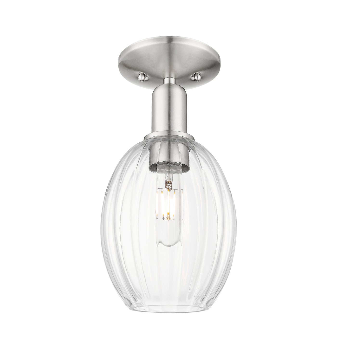 Arcadia Semi-Flush Mount Brushed Nickel