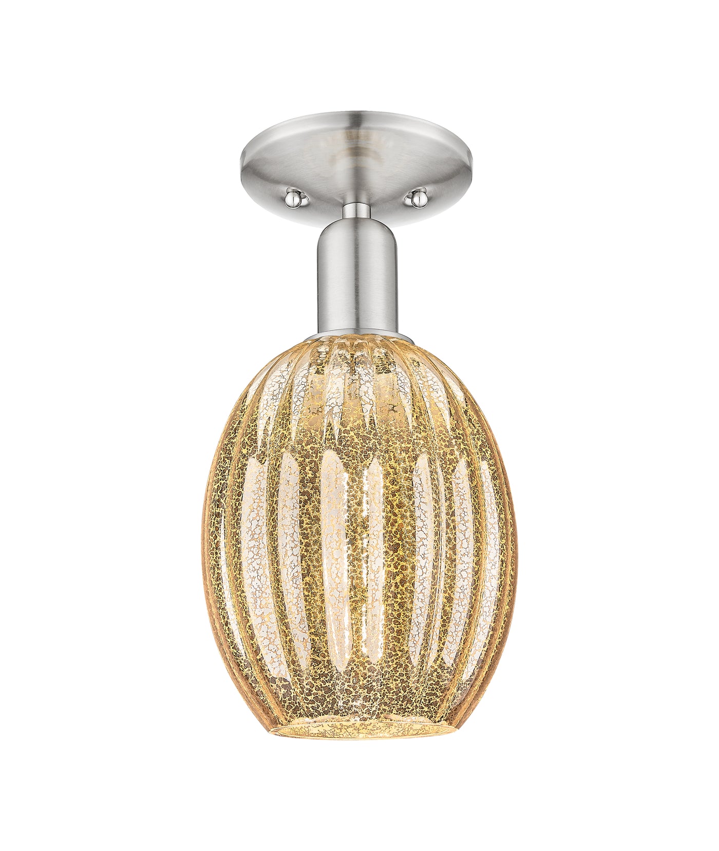 Arcadia Semi-Flush Mount Brushed Nickel