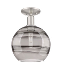 Arcadia Semi-Flush Mount Brushed Satin Nickel