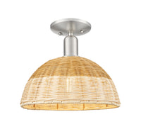 Arcadia Semi-Flush Mount Brushed Satin Nickel