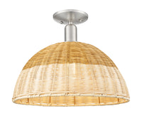 Arcadia Semi-Flush Mount Brushed Satin Nickel
