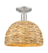 Arcadia Semi-Flush Mount Brushed Satin Nickel