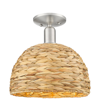 Arcadia Semi-Flush Mount Brushed Satin Nickel