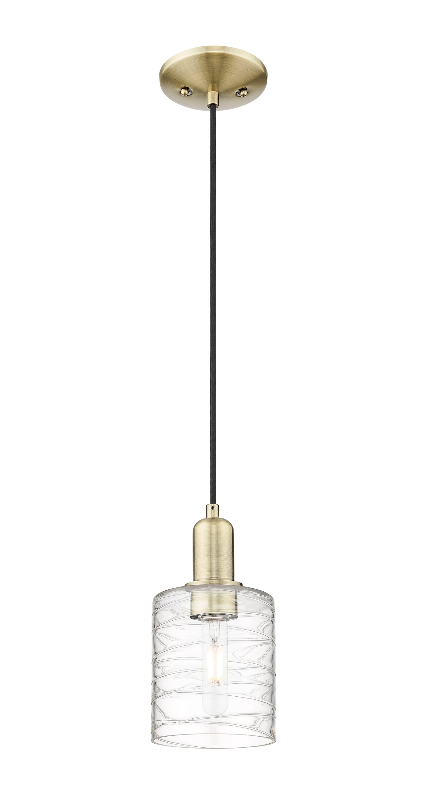 Arcadia Mini Pendant Antique Brass Finish
