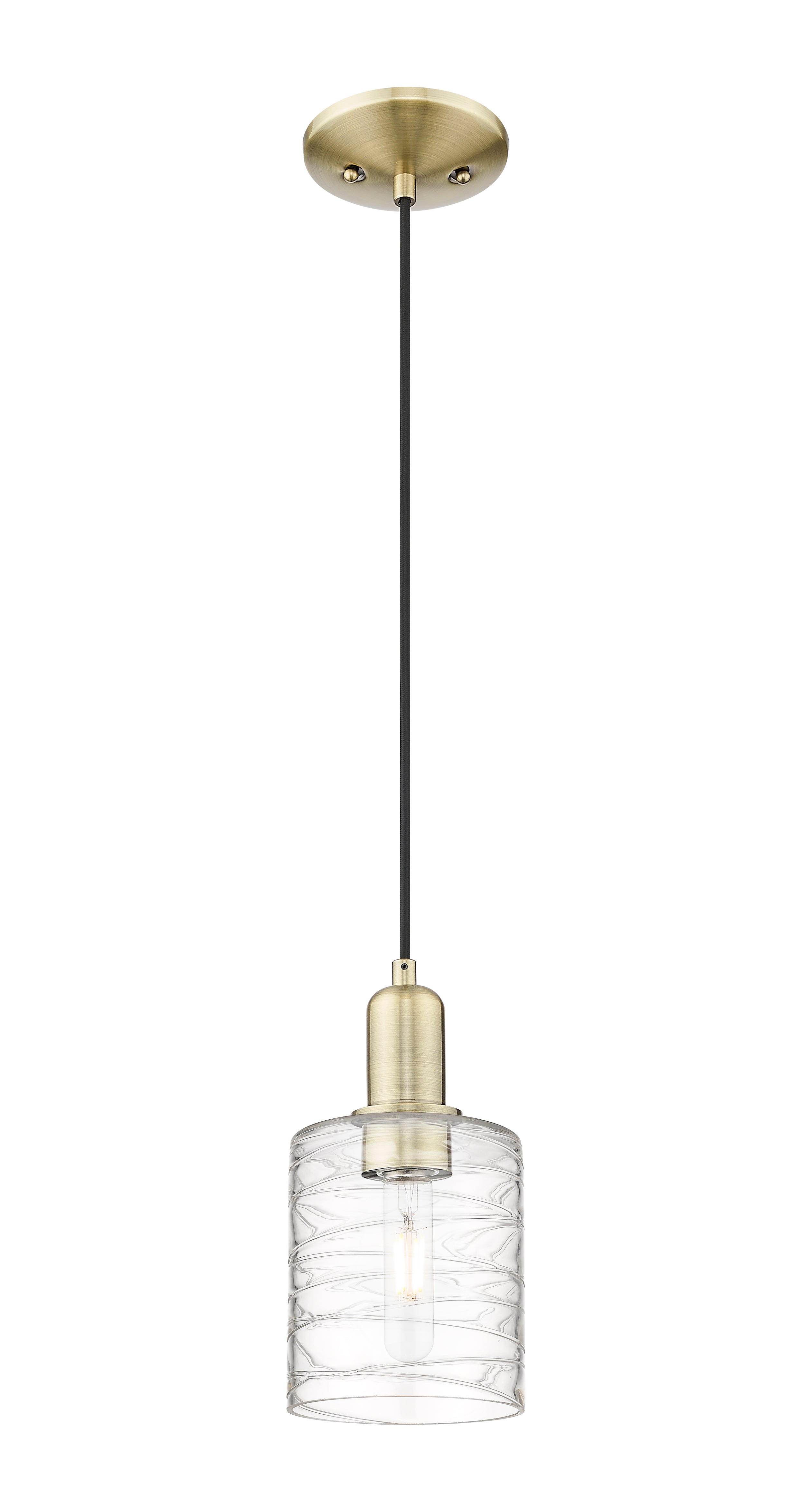 Arcadia Mini Pendant Antique Brass Finish