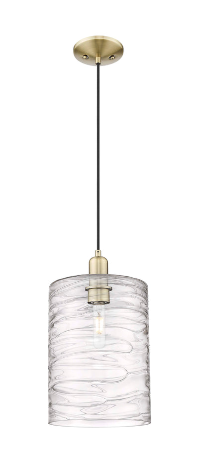 Arcadia Mini Pendant Antique Brass Glass