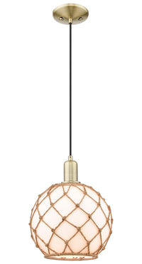 Arcadia Mini Pendant Antique Brass Cast