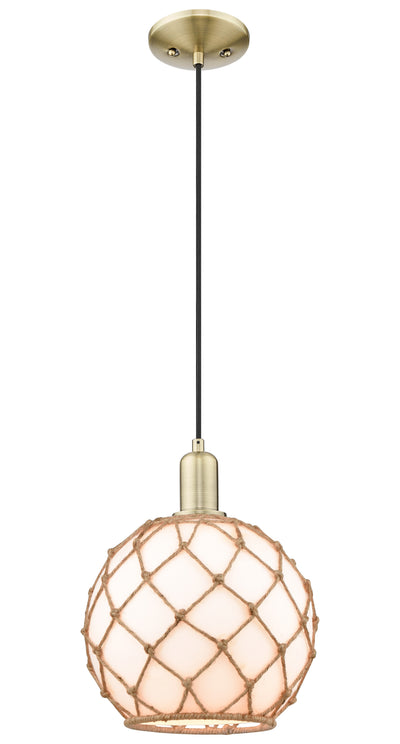 Arcadia Mini Pendant Antique Brass Cast