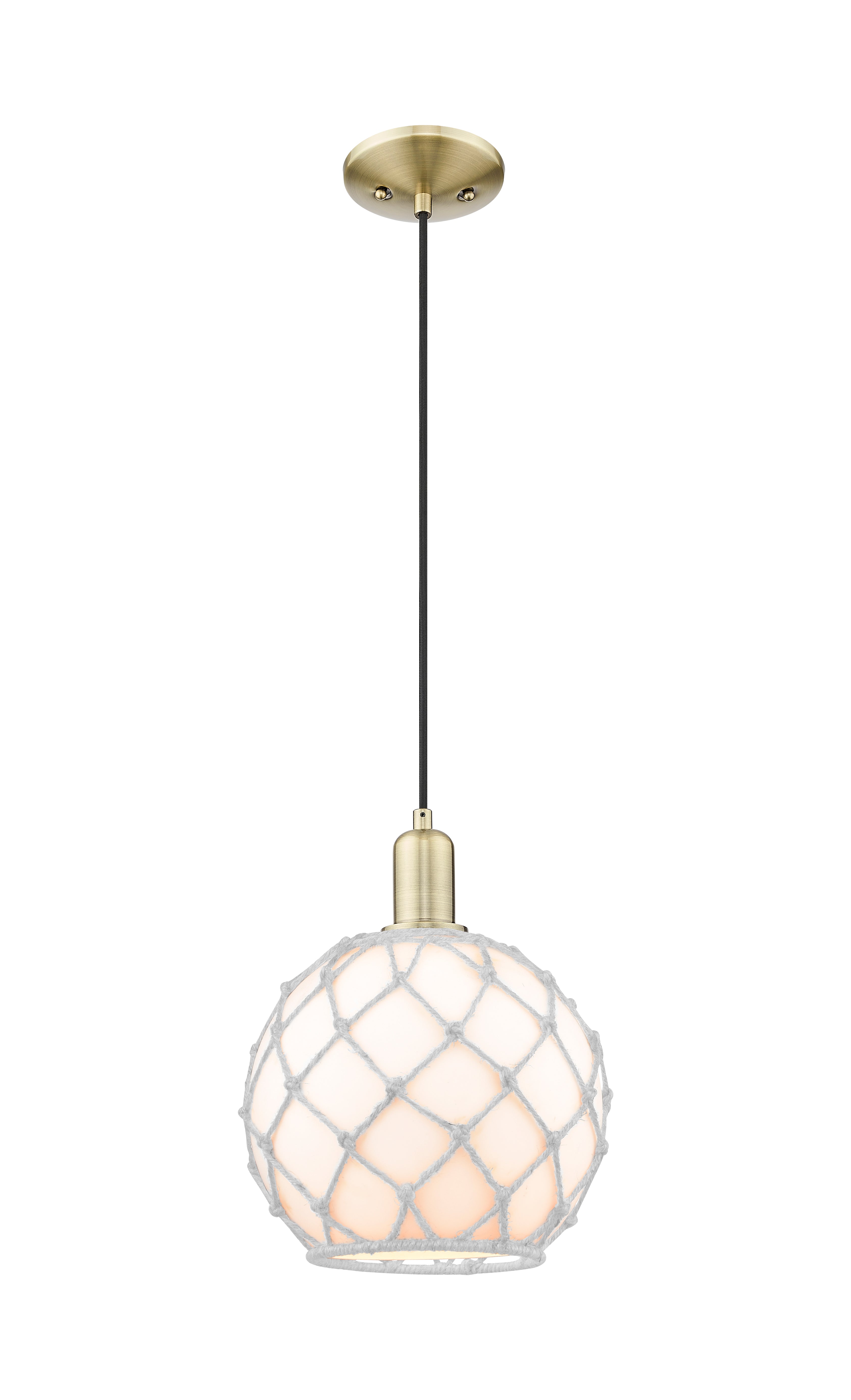 Arcadia Mini Pendant Antique Brass Cast