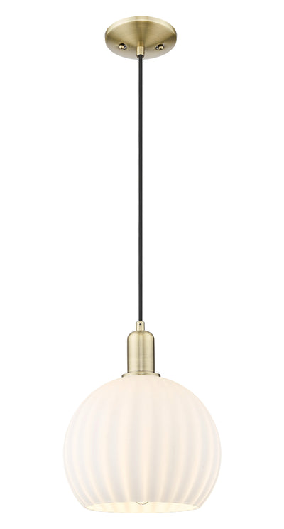 Arcadia Mini Pendant Antique Brass Finish