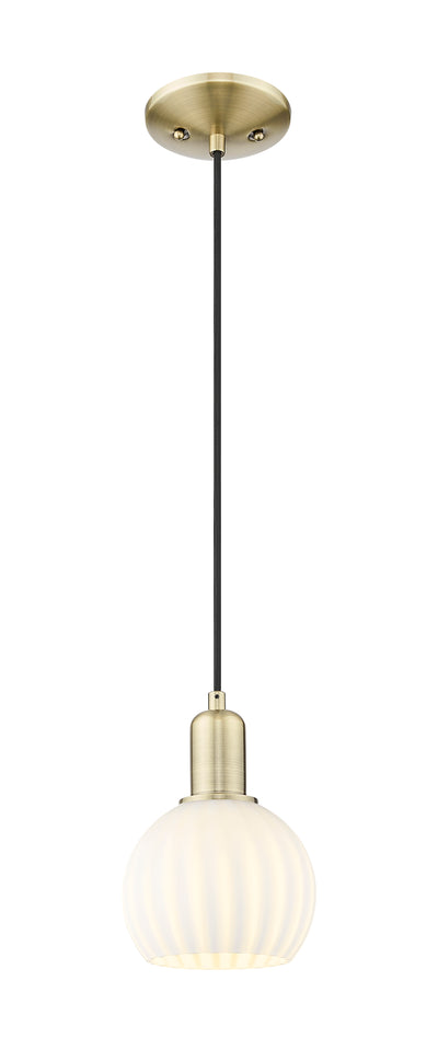 Arcadia Mini Pendant Cast Brass Antique