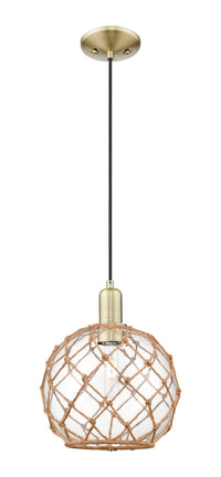 Arcadia Mini Pendant Antique Brass Cast